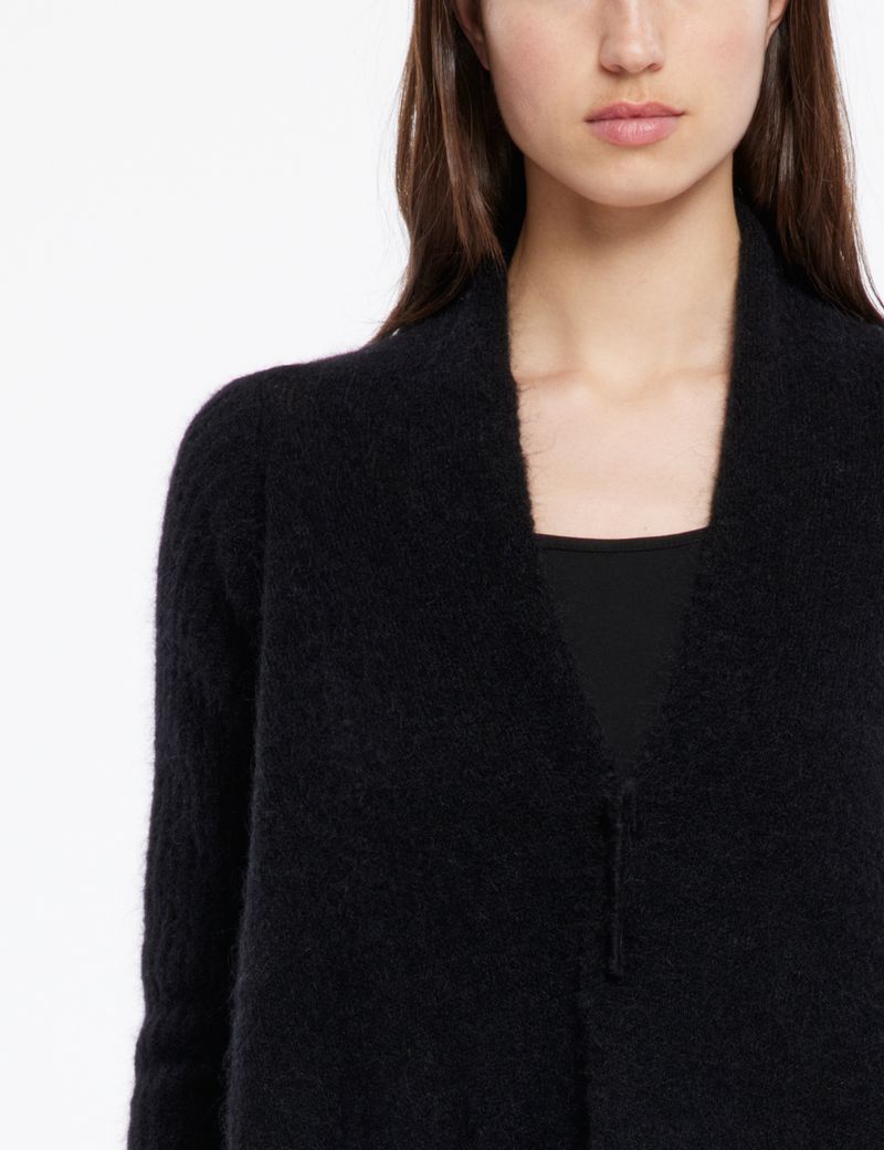 Sarah Pacini Asymmetric cardigan – mohair-merino