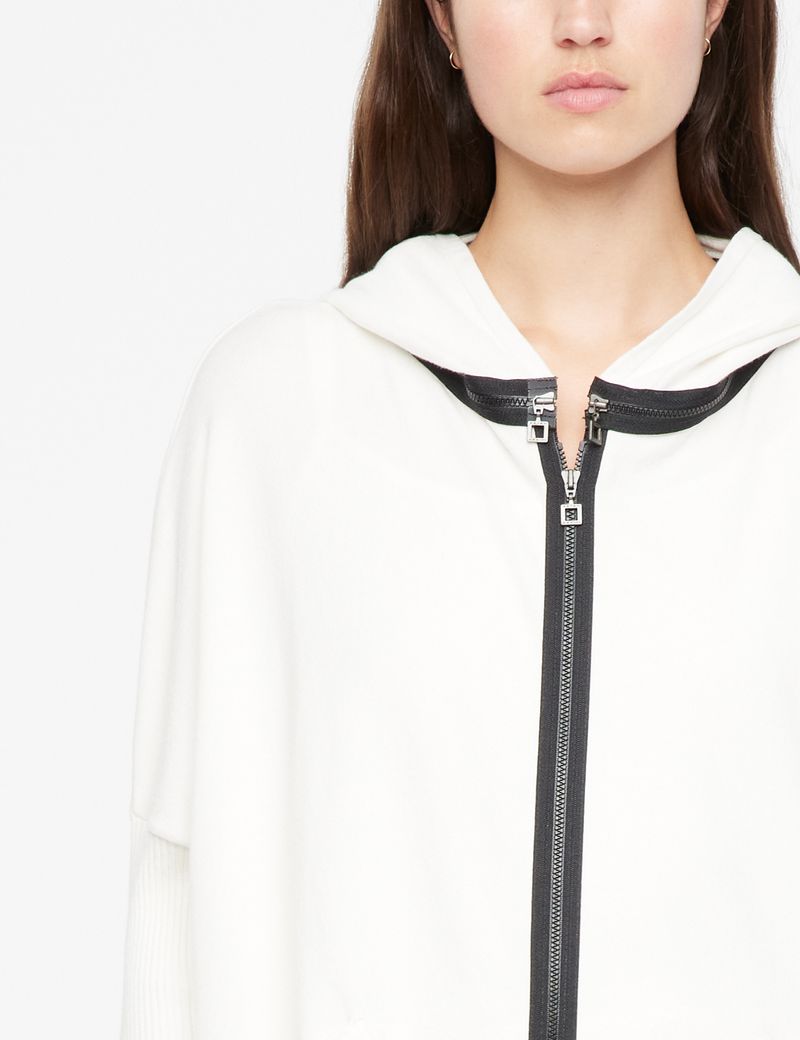 Sarah Pacini Vest met kap – viscose stretch