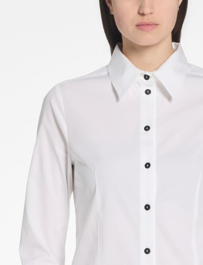 Sarah Pacini Andrea shirt – poplin stretch
