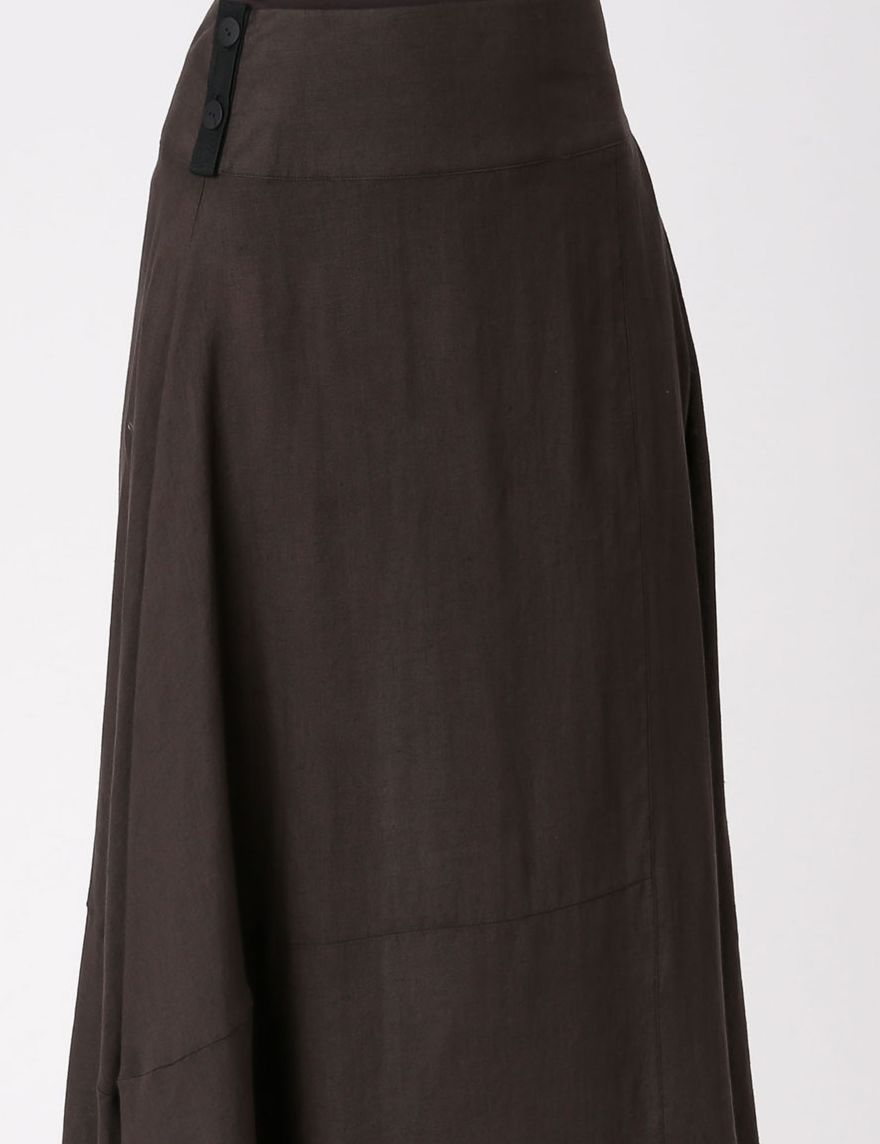 Sarah Pacini LINEN MAXI SKIRT