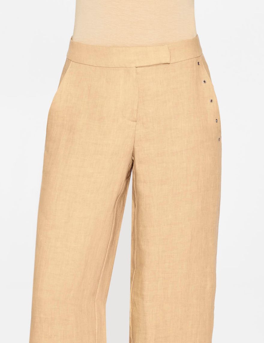 Sarah Pacini LINEN PANTS, WIDE LEG