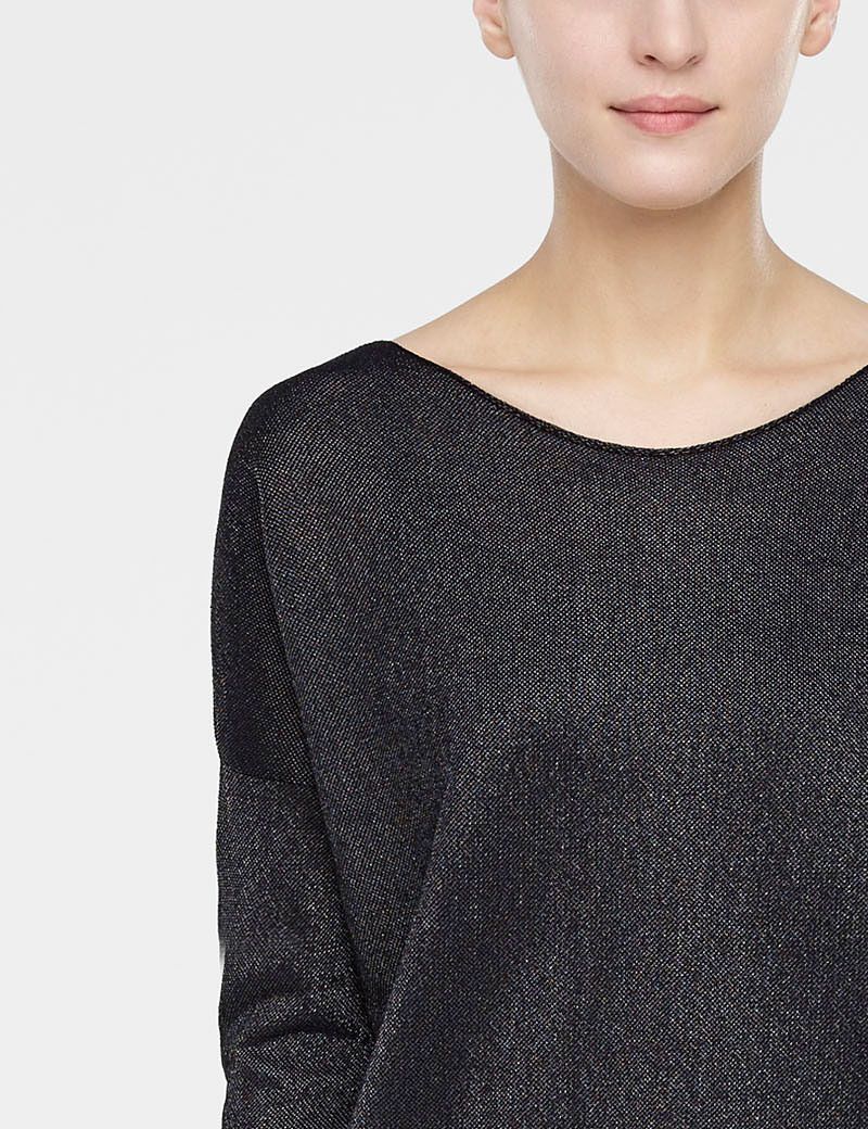 Sarah Pacini Long sweater with boat neckline