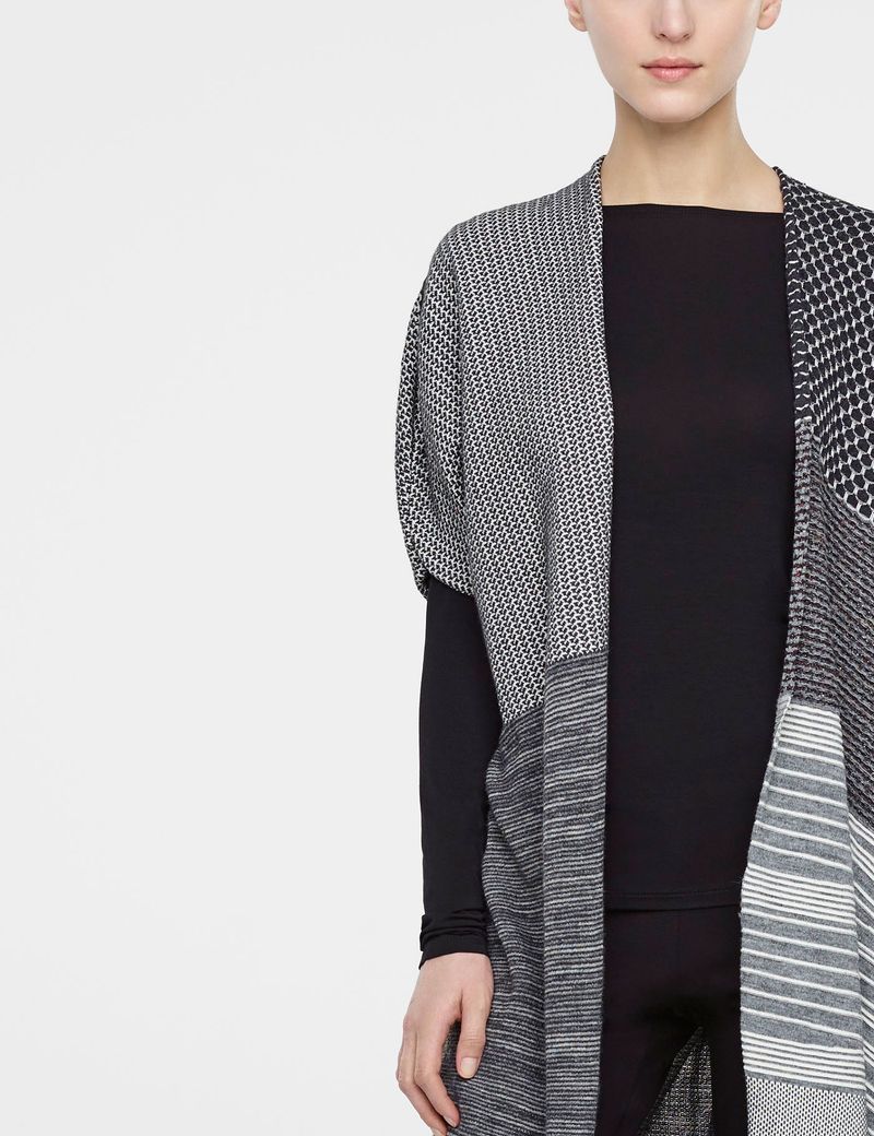 Sarah Pacini Poncho, inspiration patchwork