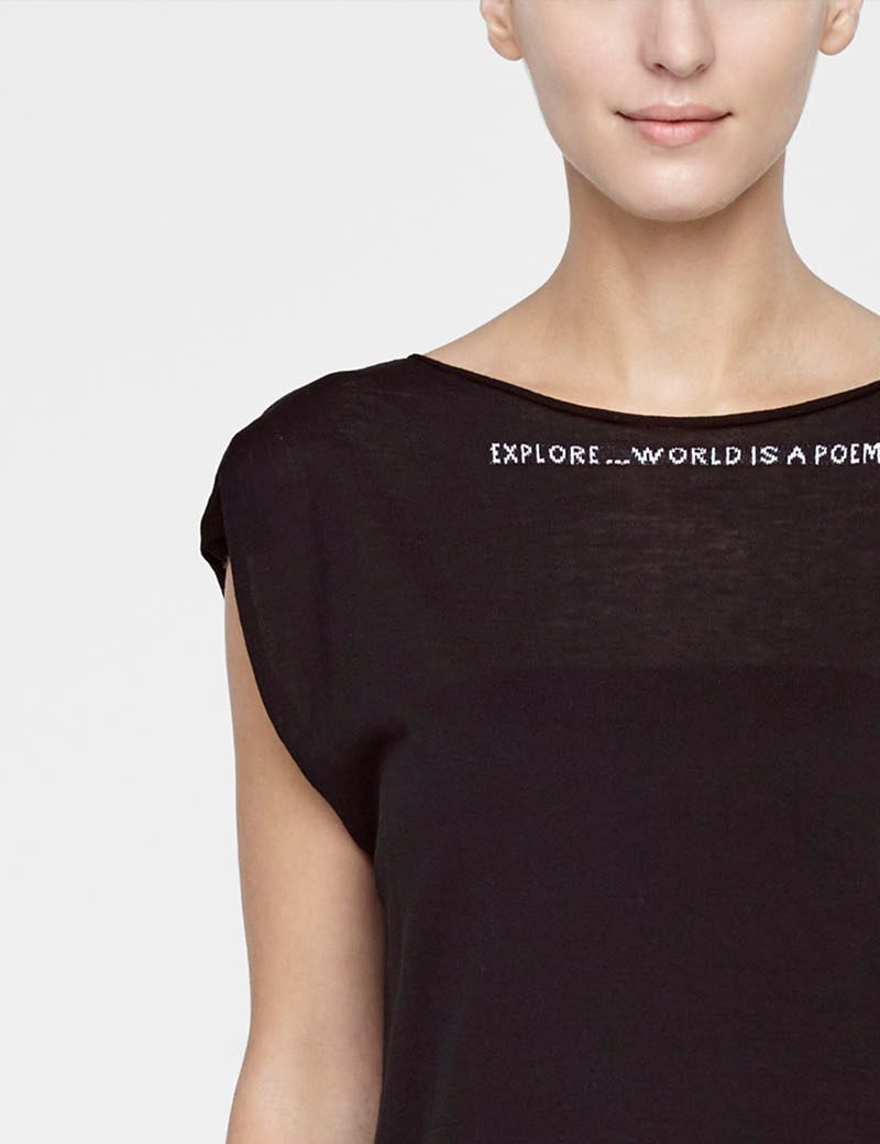 Sarah Pacini Pull court - dos fendu