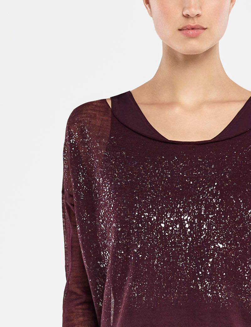 Sarah Pacini PULL COURT - PLUIE D'ETOILES