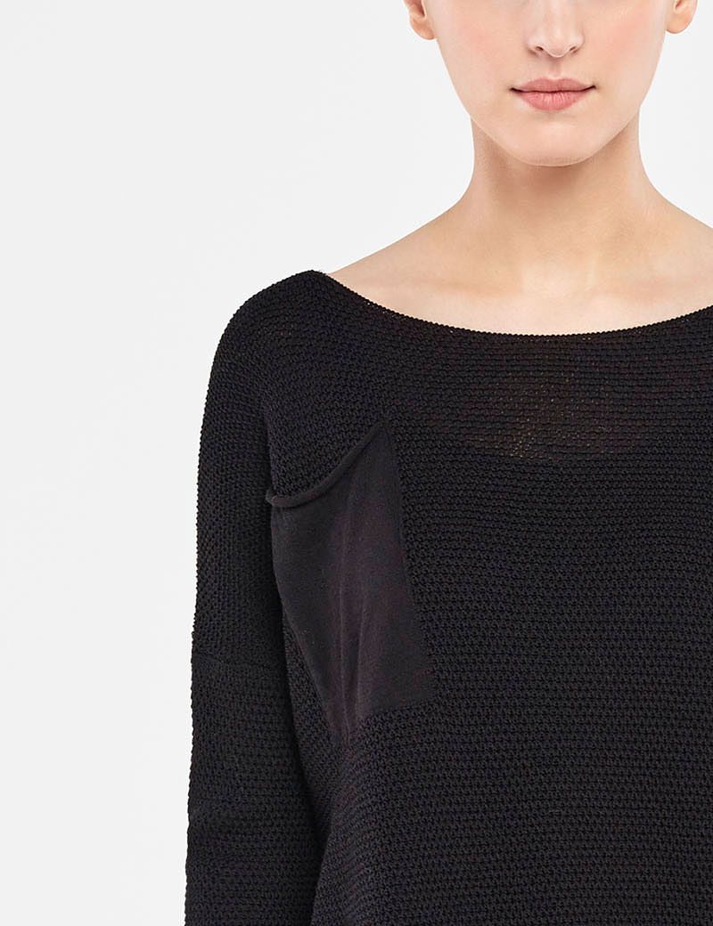 Sarah Pacini LANGER SWEATER – WABENMUSTER