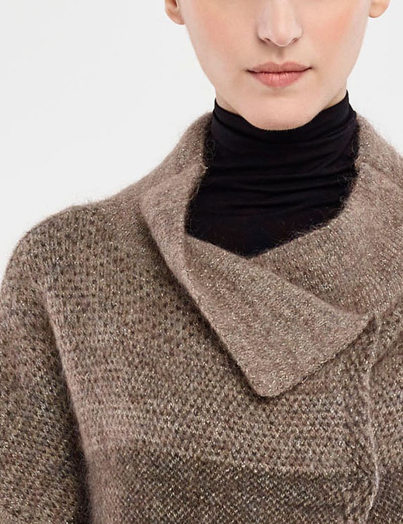 Sarah Pacini LANGE STRICKJACKE – OMBRÉ-DESIGN