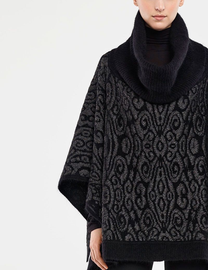 Sarah Pacini PONCHO JACQUARD