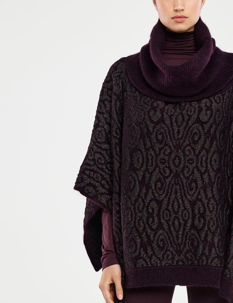 Sarah Pacini PONCHO JACQUARD