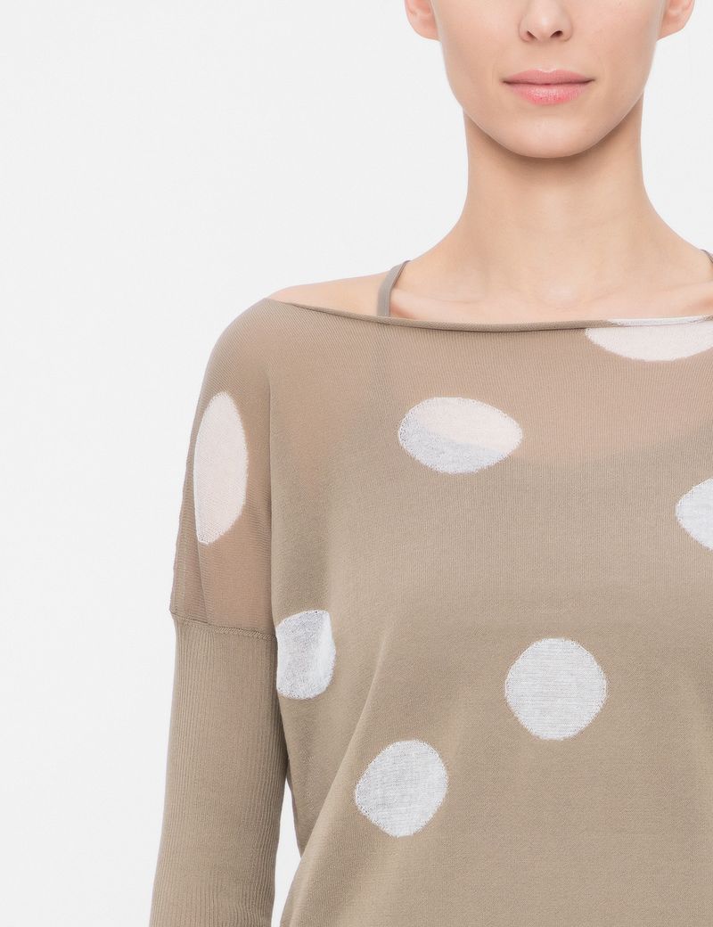 Sarah Pacini PULL EN COTON - MOTIF À POIS