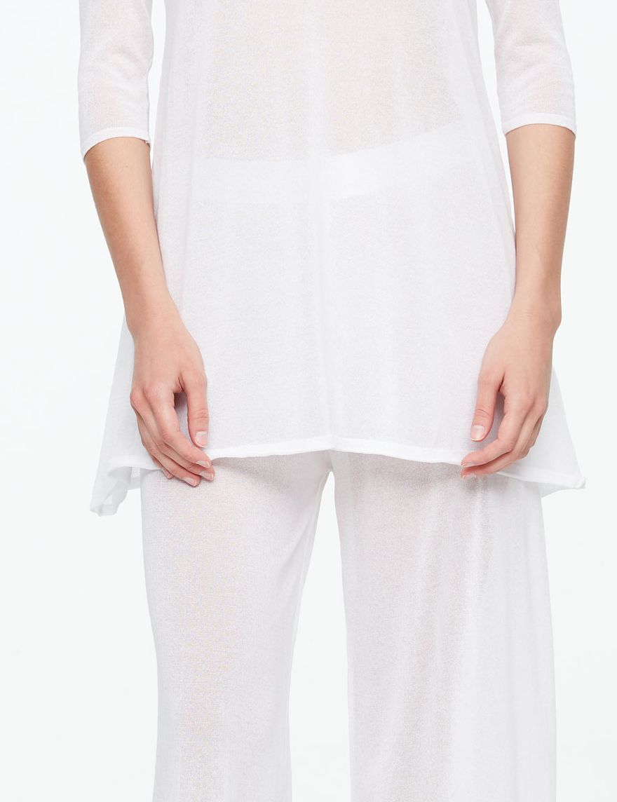 Sarah Pacini KATOENEN BROEK MET VOILE