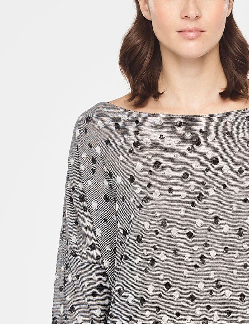 Sarah Pacini PULL LONG - POIS ET RAYURES