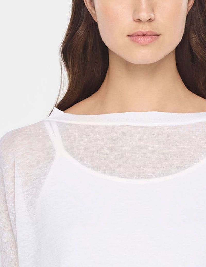 Sarah Pacini PULL LONG EN LIN - GRANDE POCHE