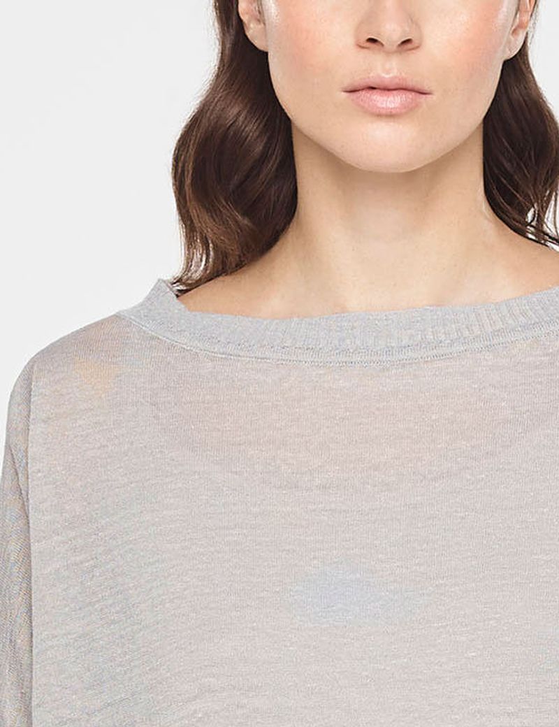 Sarah Pacini PULL LONG EN LIN - GRANDE POCHE