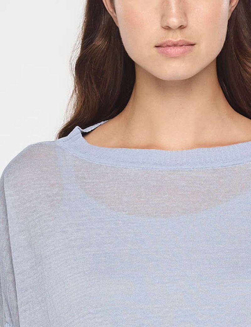 Sarah Pacini PULL LONG EN LIN - GRANDE POCHE
