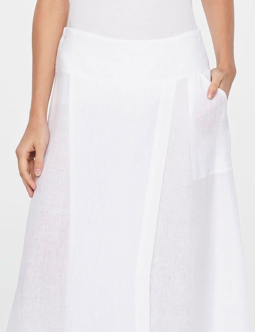 Sarah Pacini MAXI-WICKELROCK LEINEN