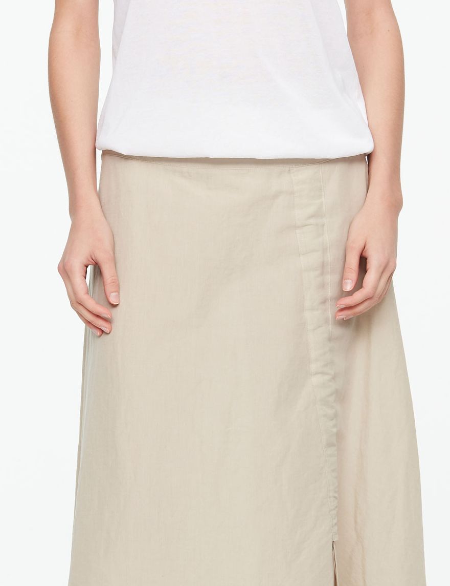 Sarah Pacini LINNEN-KATOENEN MAXI ROK