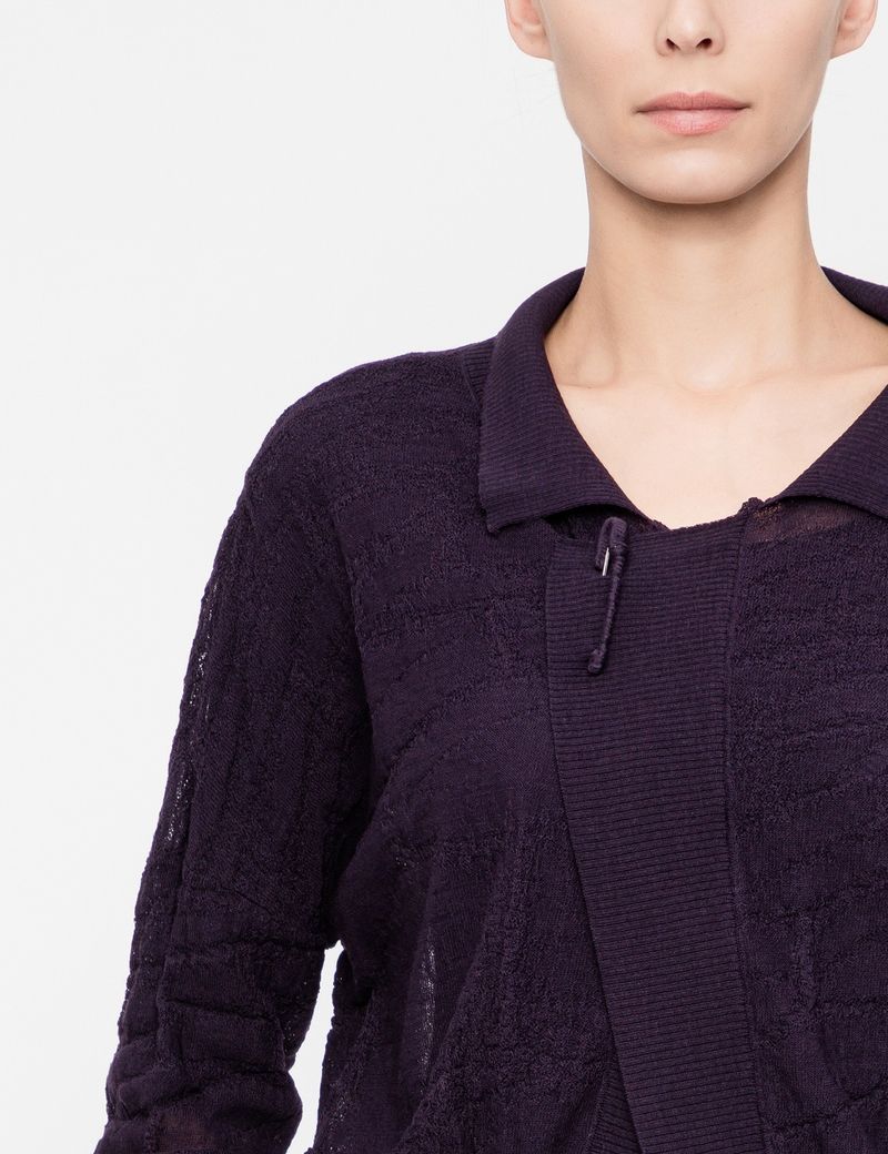 Sarah Pacini Korte cardigan - honingraat