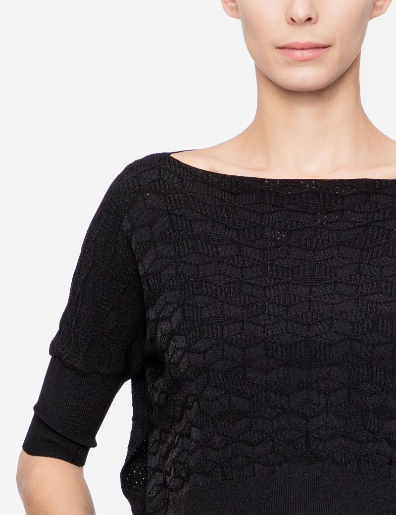 Sarah Pacini PULL COURT - MOTIF GÉOMÉTRIQUE