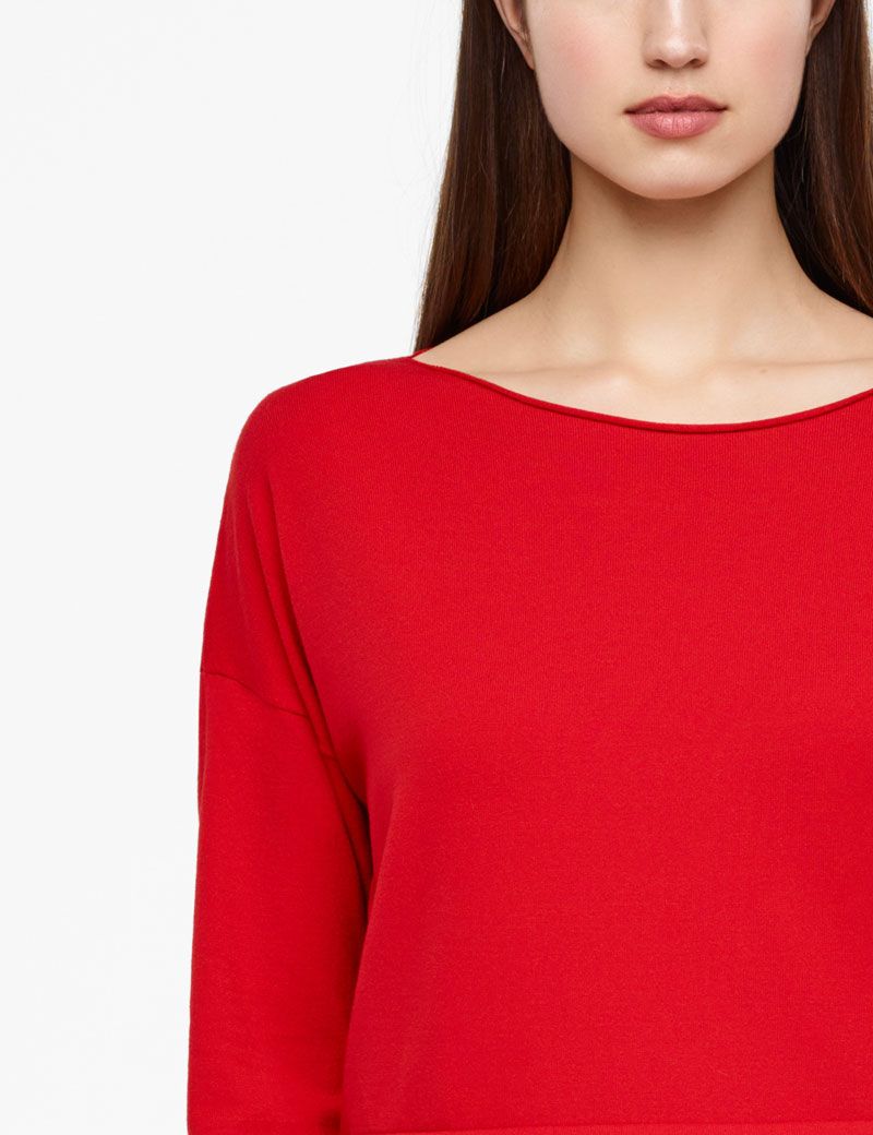 Sarah Pacini PADDED SWEATER - FULL SLEEVES