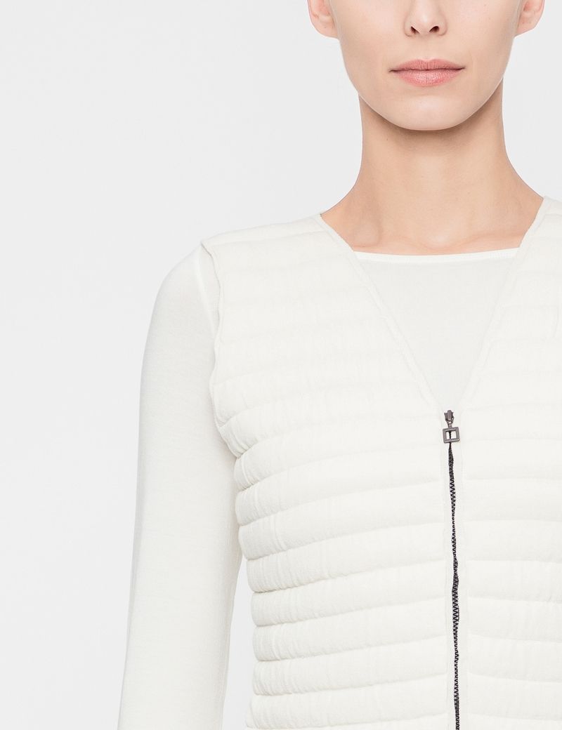 Sarah Pacini PADDED CARDIGAN - SLEEVELESS