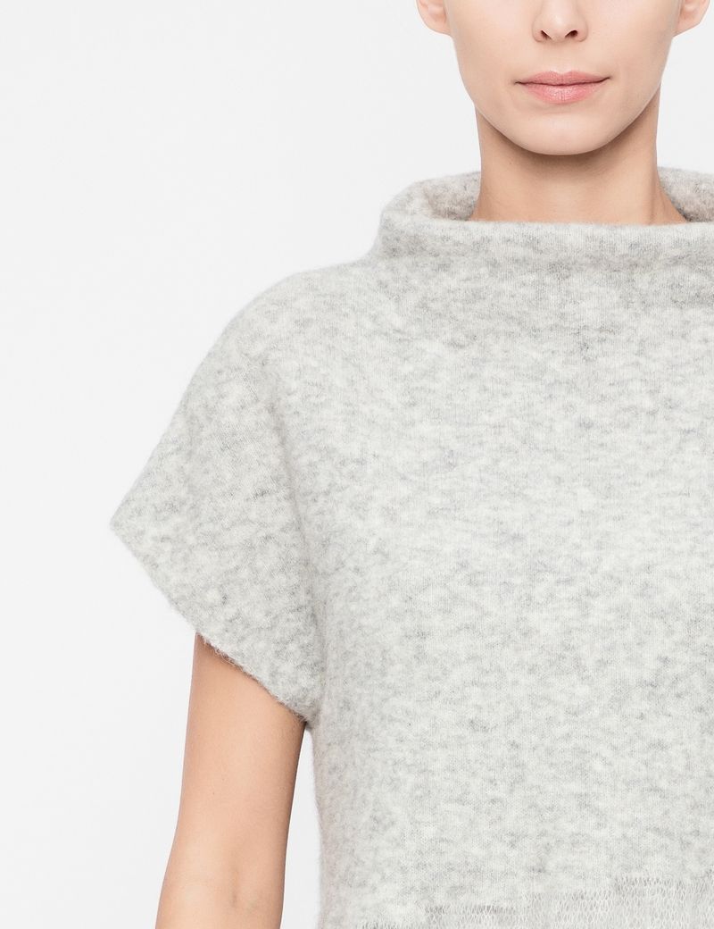 Sarah Pacini Pull chiné - col cheminée