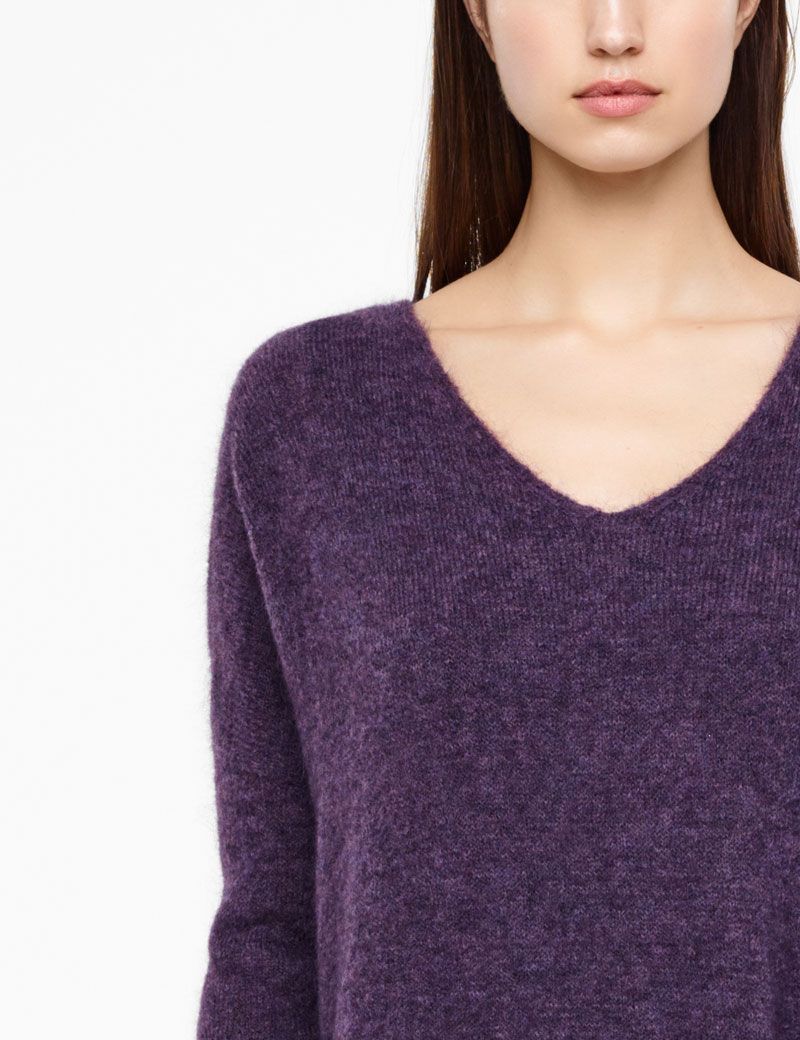 Sarah Pacini MOHAIR-MERINO-SWEATER - LANGE ÄRMEL