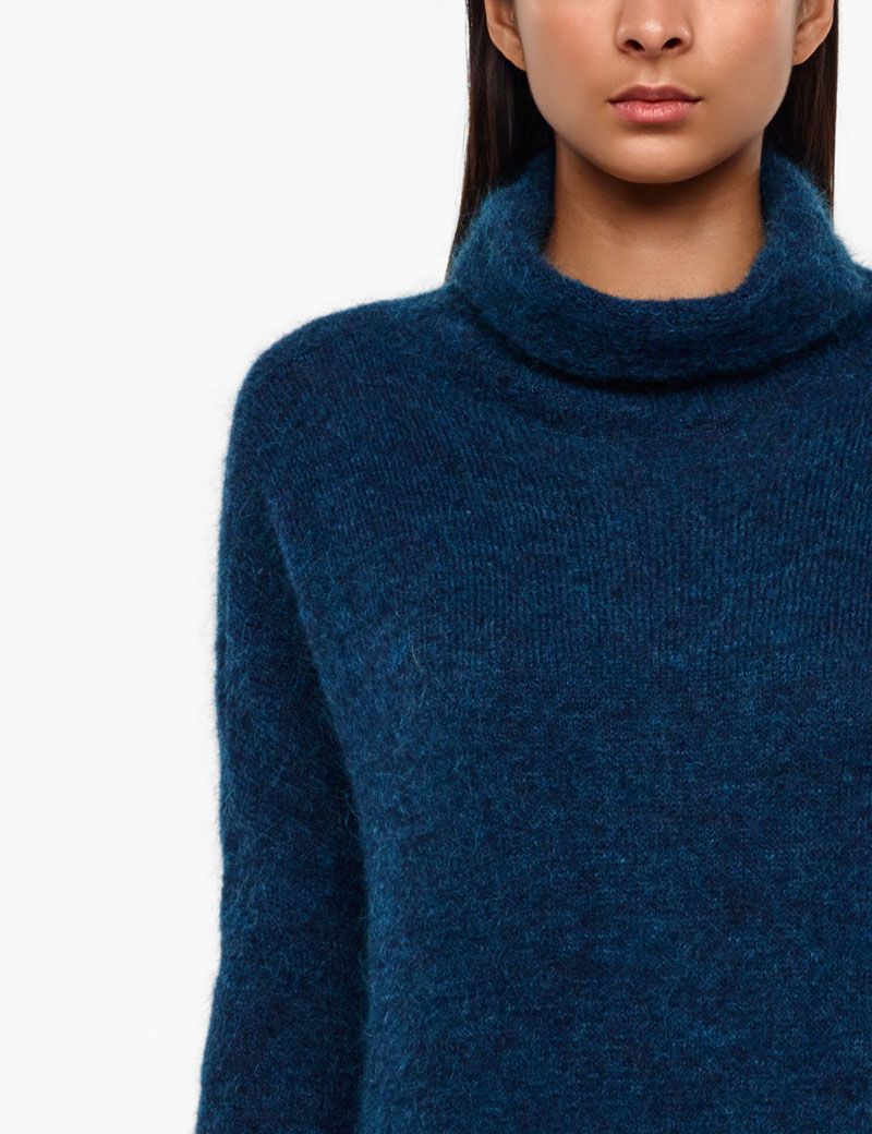 Sarah Pacini MOHAIR-MERINO-SWEATER - LANGE ÄRMEL