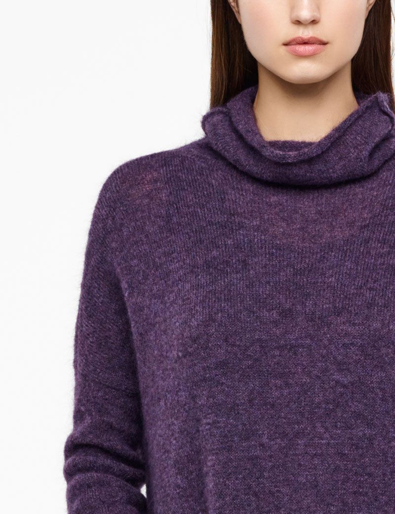 Sarah Pacini MOHAIR-MERINO-SWEATER - LANGE ÄRMEL
