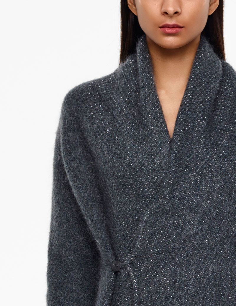 Sarah Pacini MOHAIR-MERINO CARDIGAN - SCHITTEREND BREIWERK