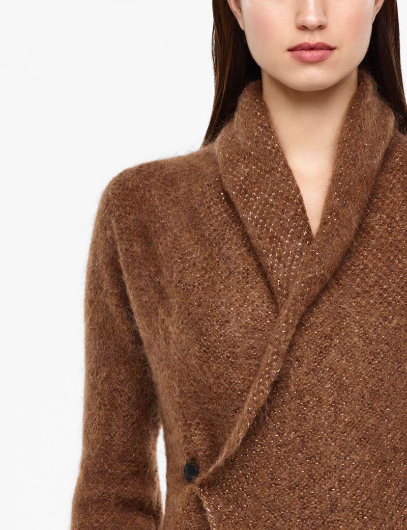 Sarah Pacini MOHAIR-MERINO CARDIGAN - SCHITTEREND BREIWERK