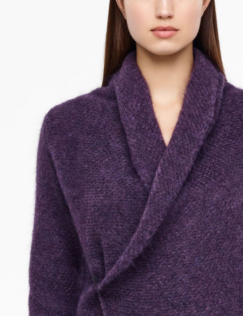 Sarah Pacini MOHAIR-MERINO CARDIGAN - SCHITTEREND BREIWERK