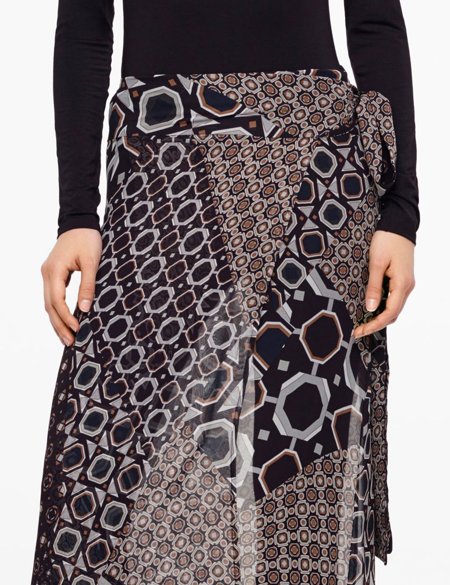 Sarah Pacini JUPE MAXI - MOTIF GÉOMÉTRIQUE