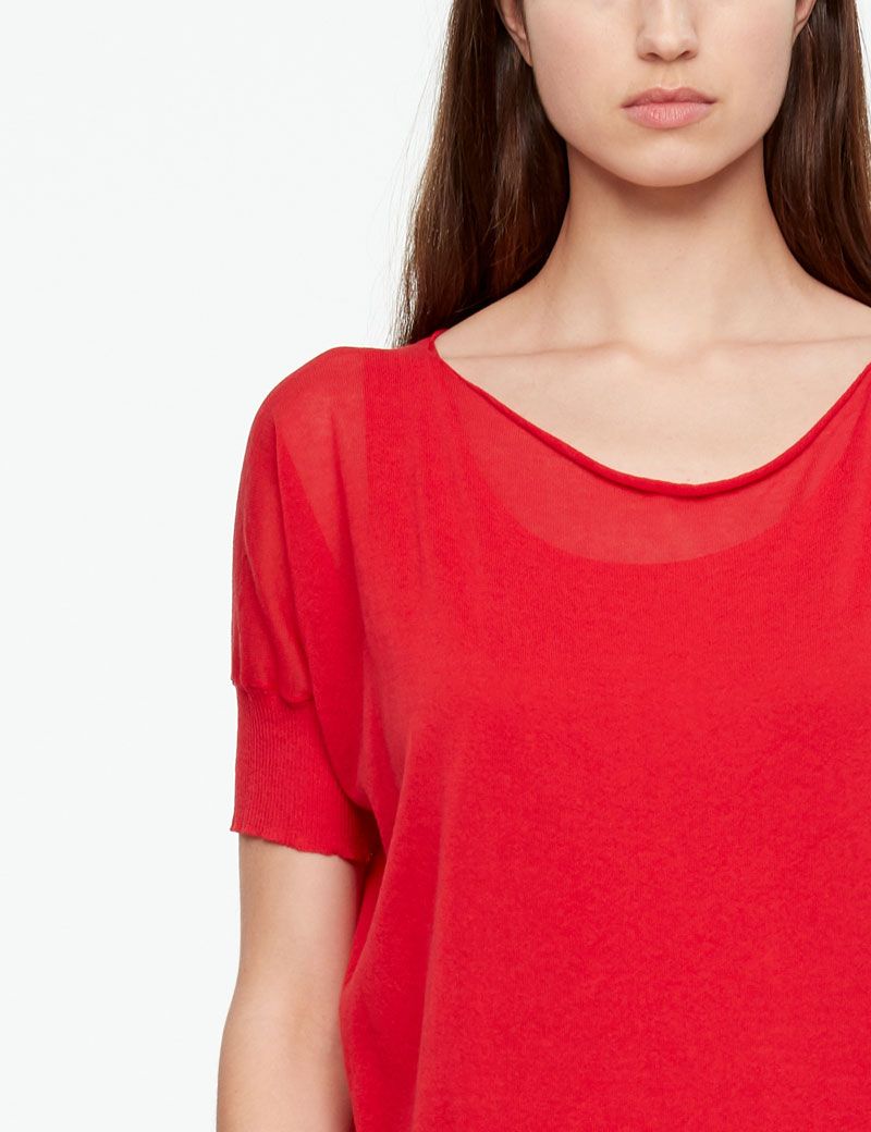 Sarah Pacini COTTON SWEATER - POUCH POCKET