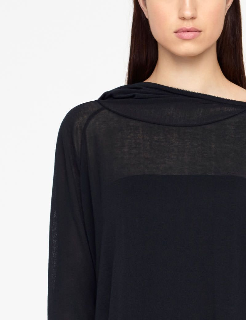 Sarah Pacini PULL A CAPUCHE - COL ZIPPÉ