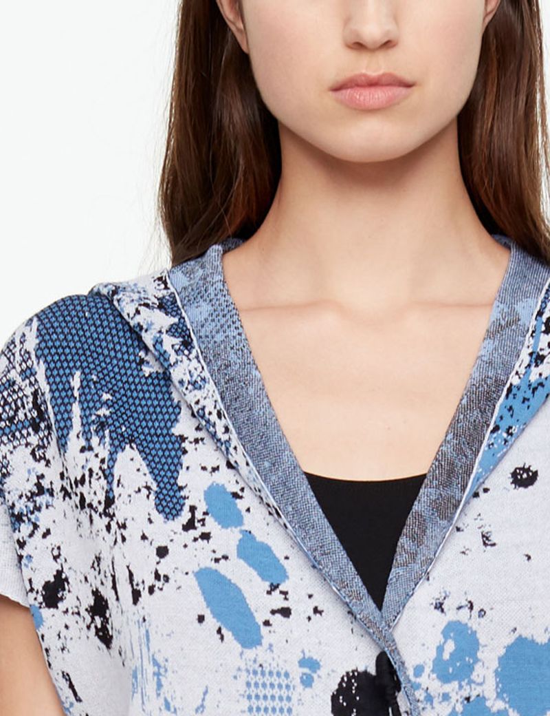 Sarah Pacini MURAL CARDIGAN - CAP SLEEVES