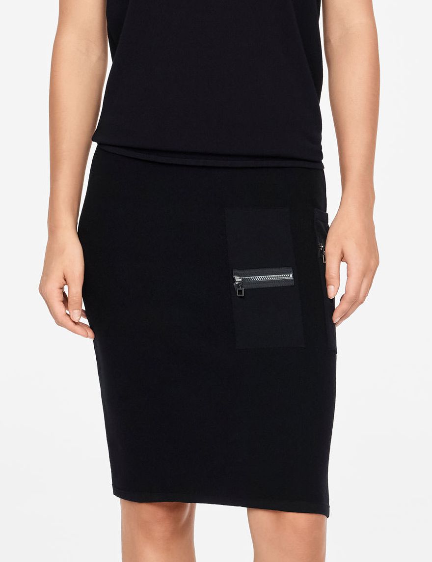 Sarah Pacini JUPE DROITE - MULTI-ZIPS