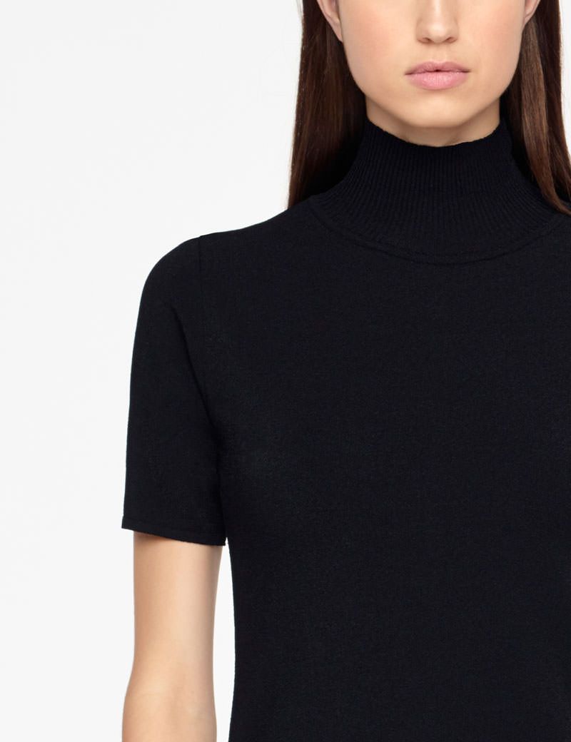 Sarah Pacini SWEATER - RIBBED MOCK NECK