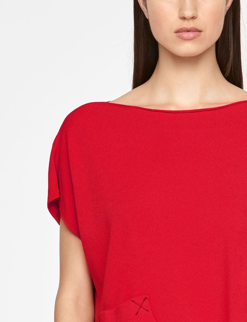 Sarah Pacini PULL COURT - POCHE APPLIQUÉE
