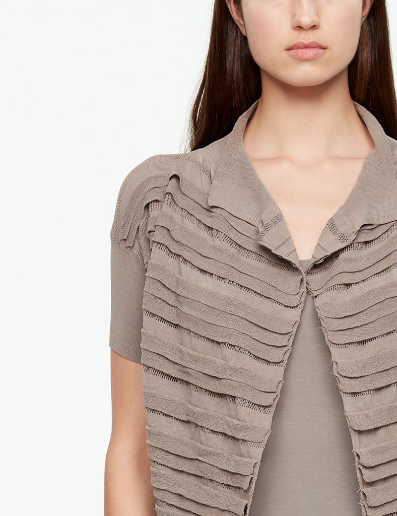 Sarah Pacini CARDIGAN COURT- COTON MAKO