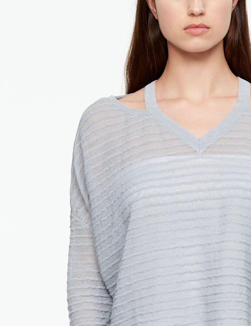 Sarah Pacini PULL EN LIN - RELIEF