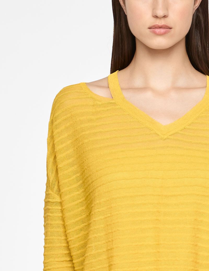 Sarah Pacini LEINEN-SWEATER - RELIEF