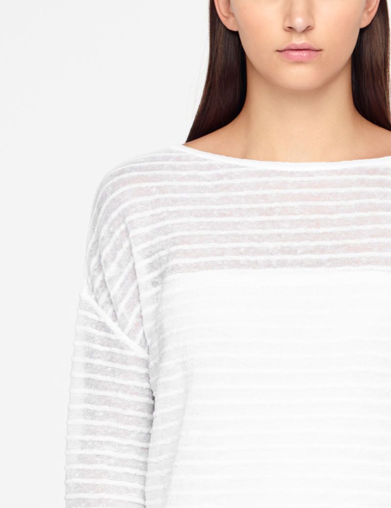 Sarah Pacini LONG LINEN SWEATER - RELIEF