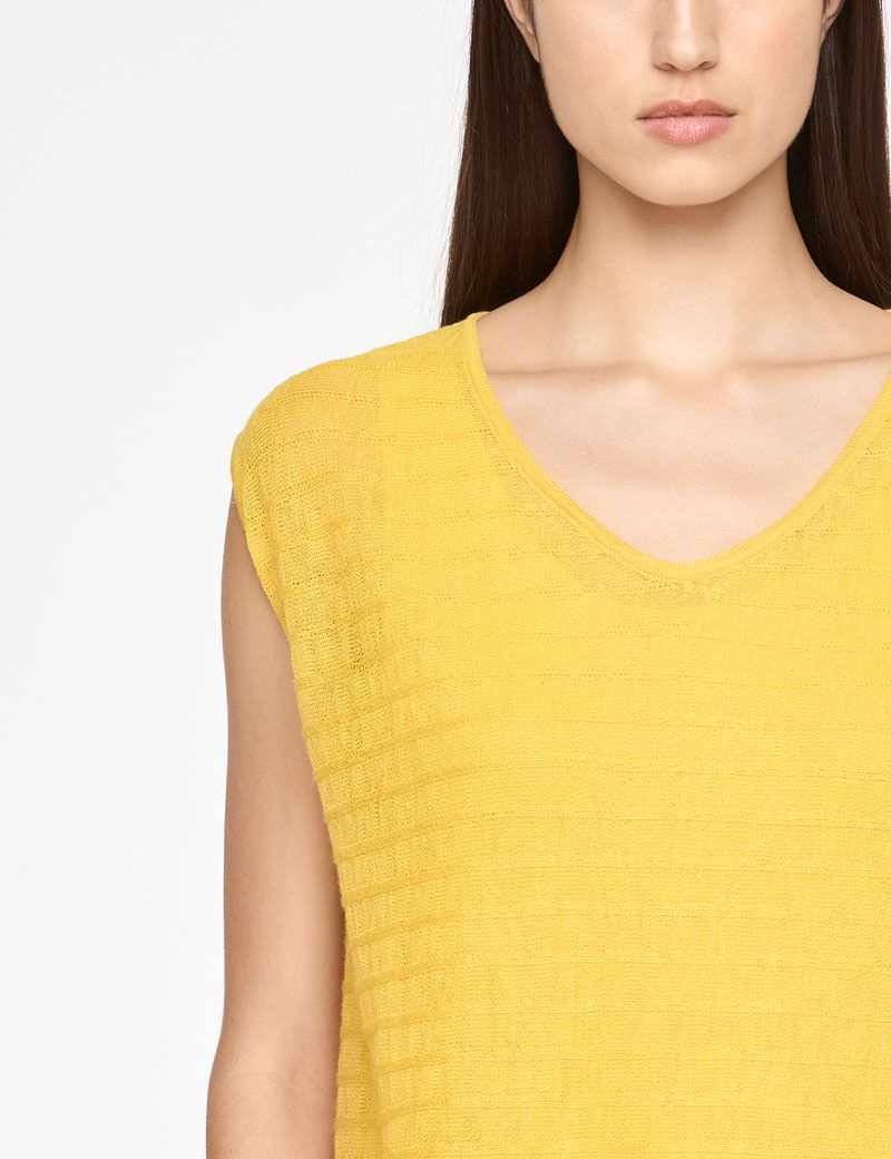 Sarah Pacini LINEN SWEATER - STRIPED