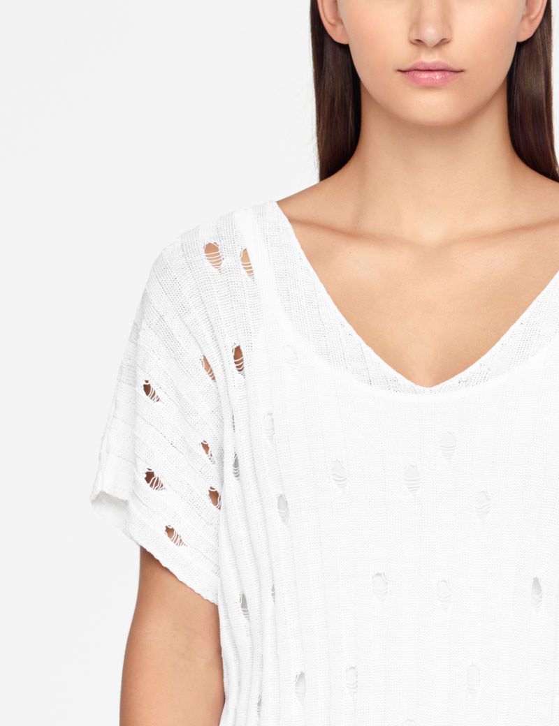 Sarah Pacini PULL EN LIN - COL V