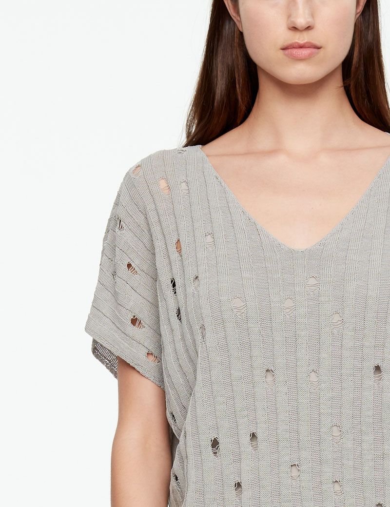 Sarah Pacini PULL EN LIN - COL V