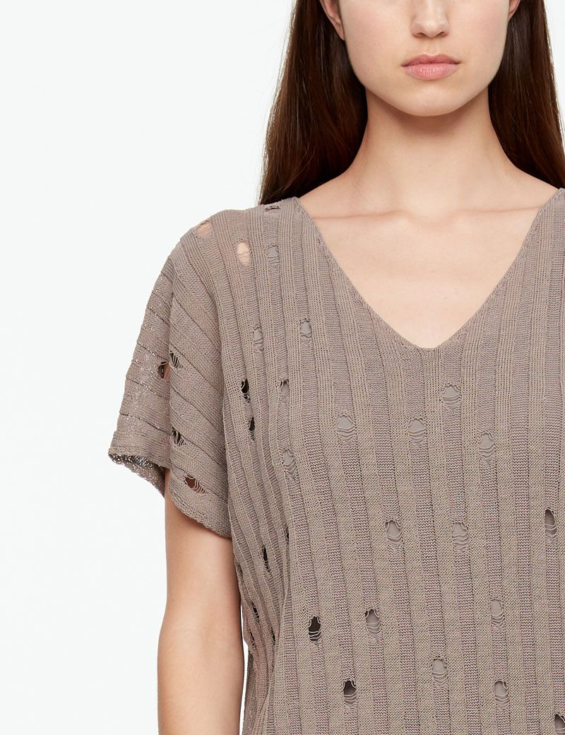 Sarah Pacini PULL EN LIN - COL V