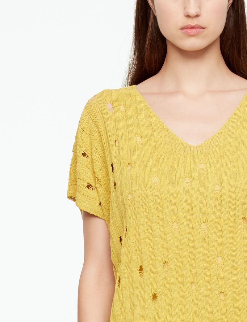 Sarah Pacini PULL EN LIN - COL V