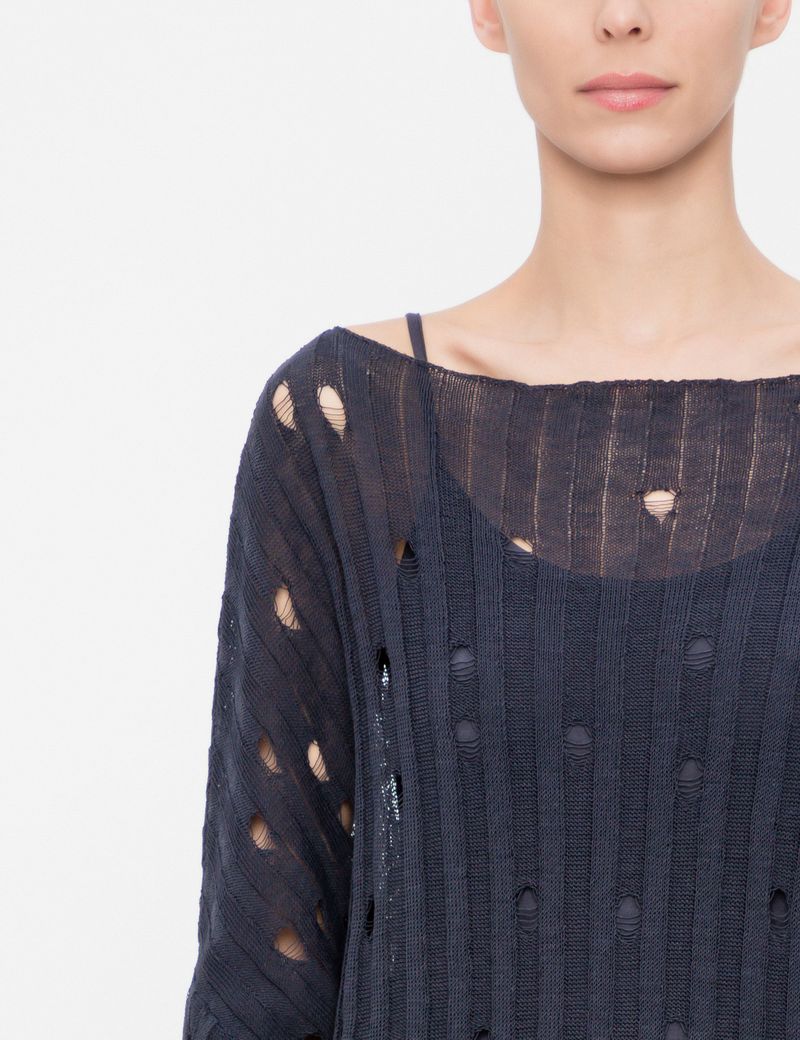 Sarah Pacini PULL EN LIN - COL BATEAU