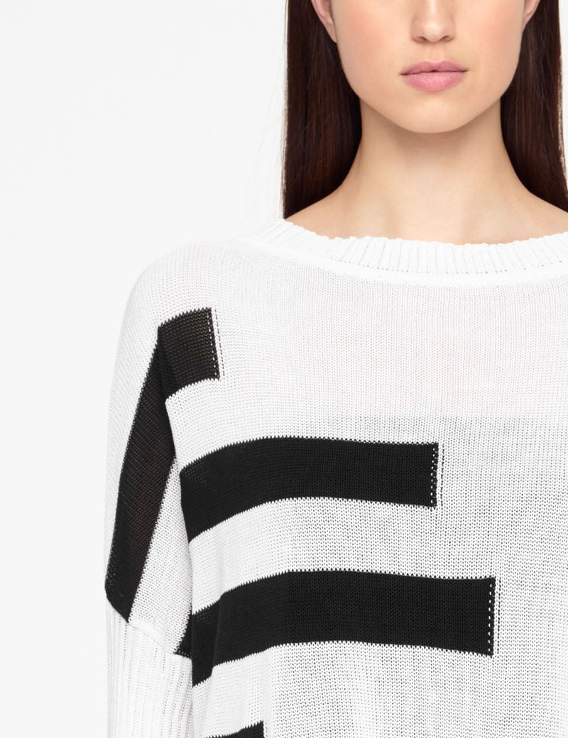 Sarah Pacini KURZER SWEATER - ORGANISCHE BAUMWOLLE